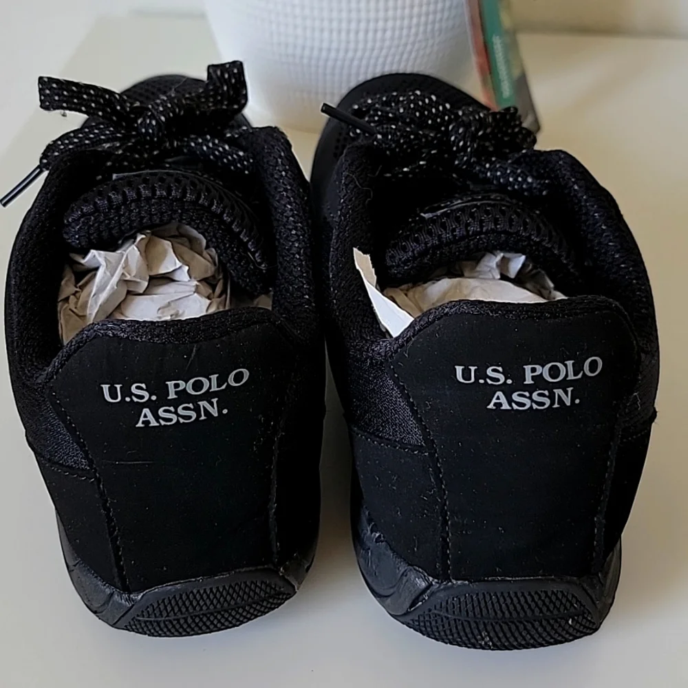 U S Polo Assn black Sneakers 10 size